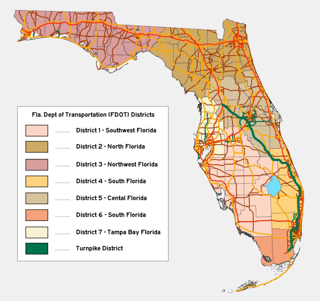 Florida - Aaroads - Florida District 6 Map - Printable Maps