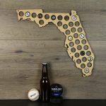 Florida Beer Cap Map Beer Cap Holder Beer Cap State Map Cap | Etsy   Florida Beer Cap Map