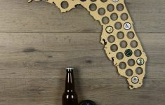 Florida Beer Cap Map Beer Cap Holder Beer Cap State Map Cap | Etsy - Florida Beer Cap Map