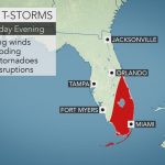 Florida, Carolinas Coast To Face Heightened Risk Of Severe Weather   Florida Weather Map Today