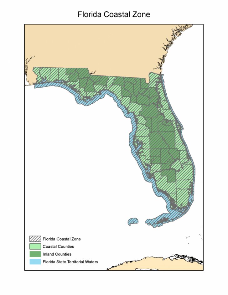 Florida Coastal Zone Map | Florida Department Of Environmental ...