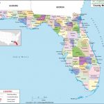 Florida County Map, Florida Counties, Counties In Florida   Map Of South Gulf Cove Florida