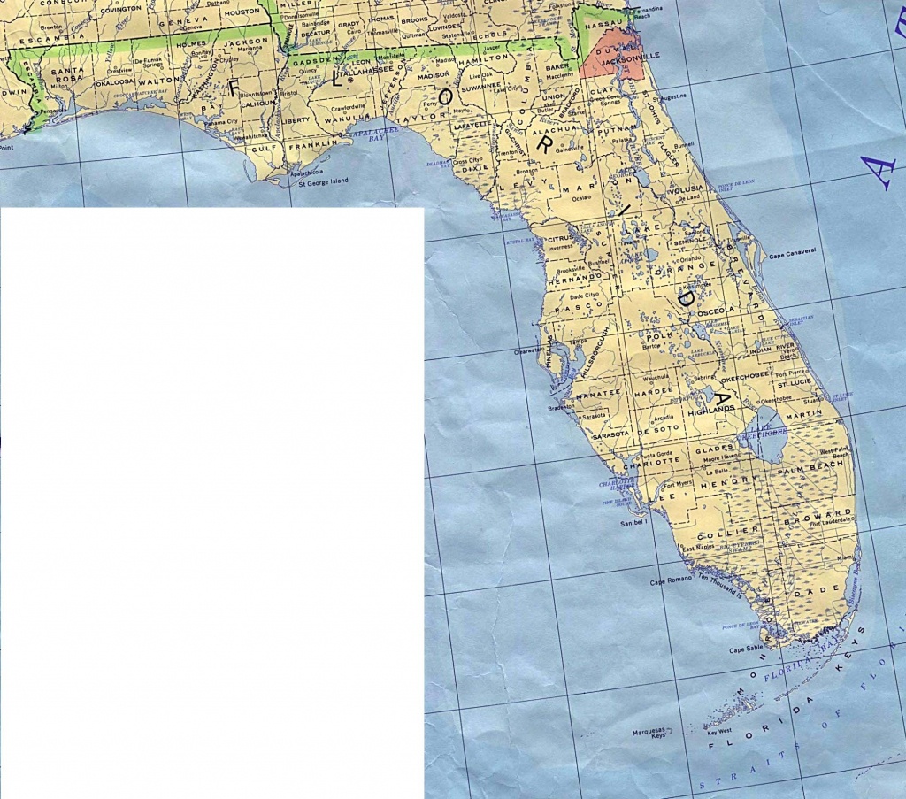 Florida Elevation Map Free Printable Maps 8597