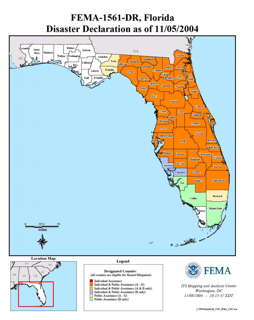 Florida Hurricane Jeanne Dr 1561 Fema Gov Fema Flood Maps Charlotte County Florida 