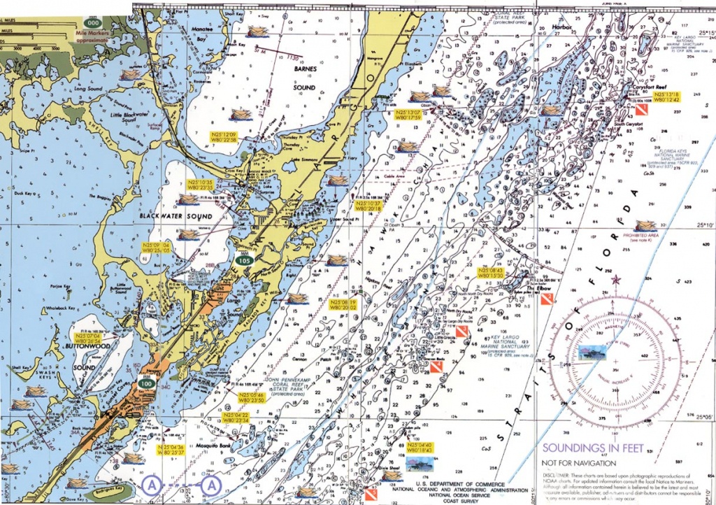 Florida Keys Dive Charts Florida Keys Nautical Map 