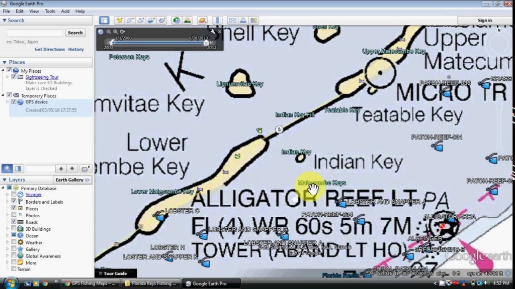 Florida Keys Fishing Map And Fishing Spots - Youtube - Florida Keys Spearfishing Map
