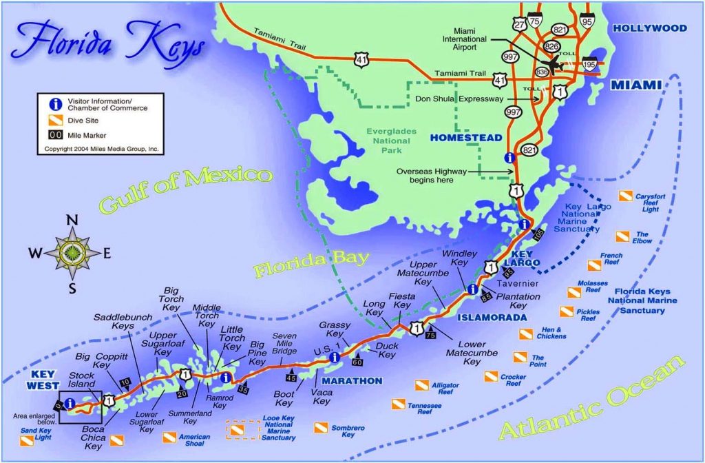 map of florida keys