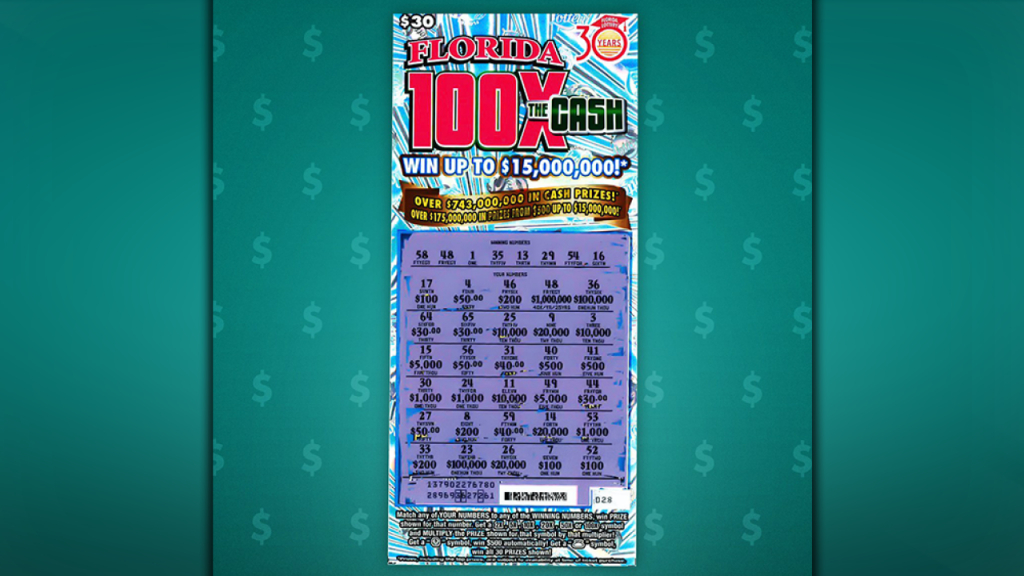 Florida Man Wins $15 Million Jackpot On Scratch-Off Ticket - Florida Scratch Off Map