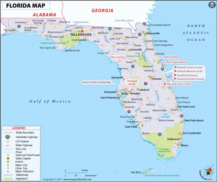 Florida Map With Port St Lucie