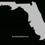 Florida – Map Outline, Printable State, Shape, Stencil, Pattern   Florida Map Outline Printable