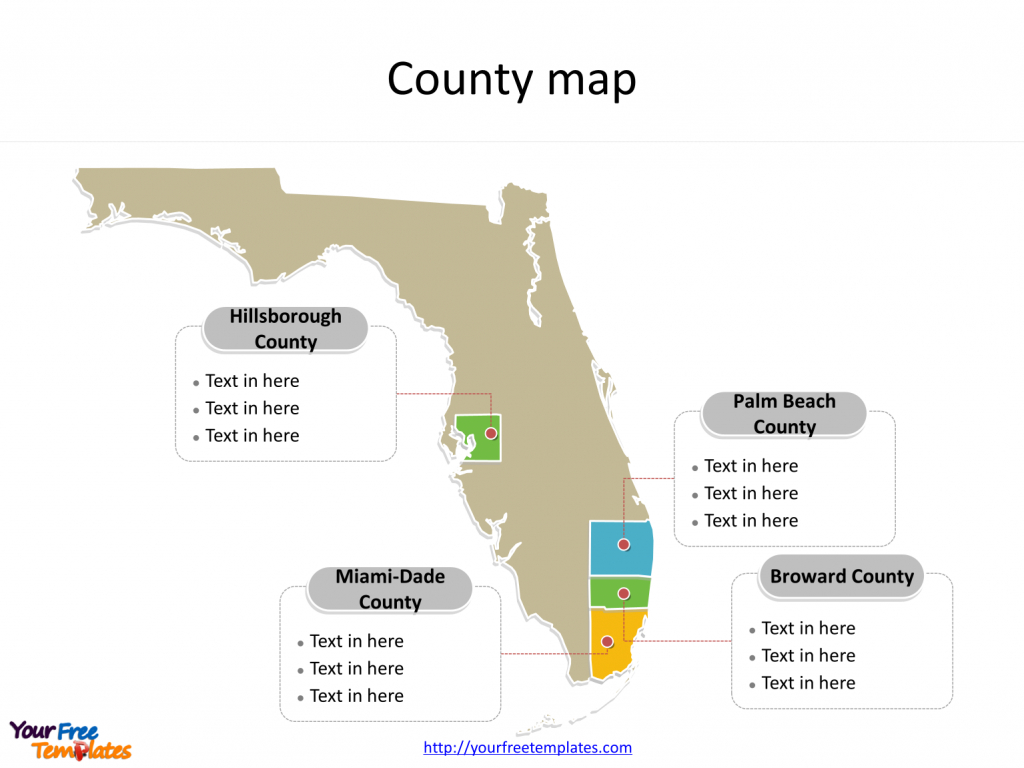Florida Map Powerpoint Templates - Free Powerpoint Templates - Palm Beach Florida Map
