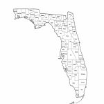 Florida Map With Counties | Sitedesignco   Florida County Map Printable