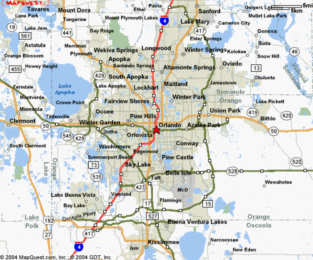 Florida Maps Of Orlando | World Map Photos And Images - Map Of Orlando Florida Area