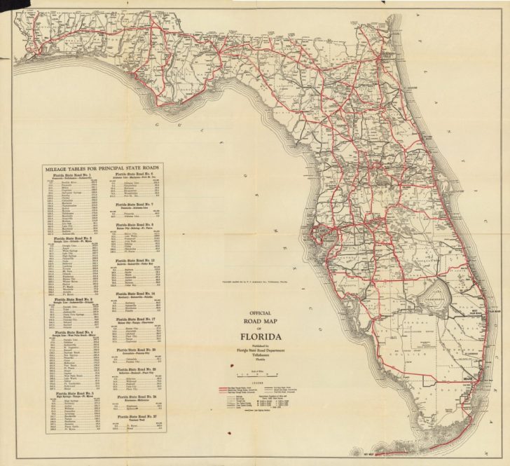 State Of Florida Map Mileage