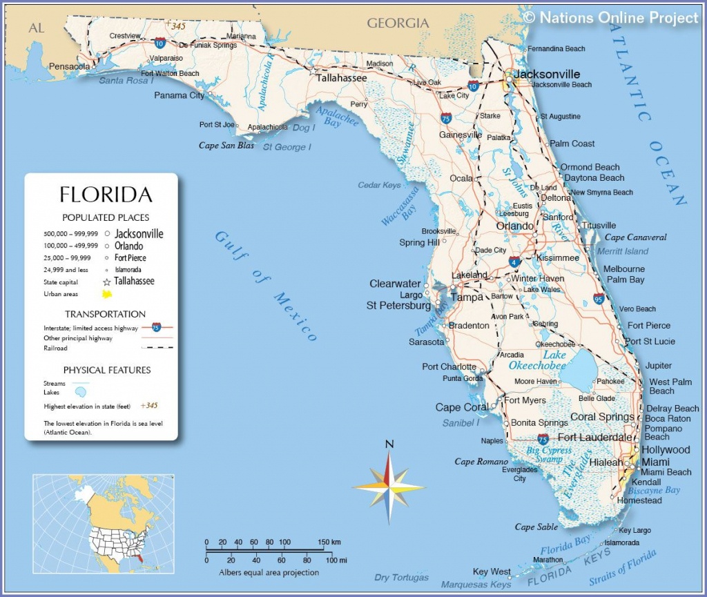 Florida - Miami, Fort Lauderdale, Hollywood, Islamorada, Orlando - Coral Gables Florida Map