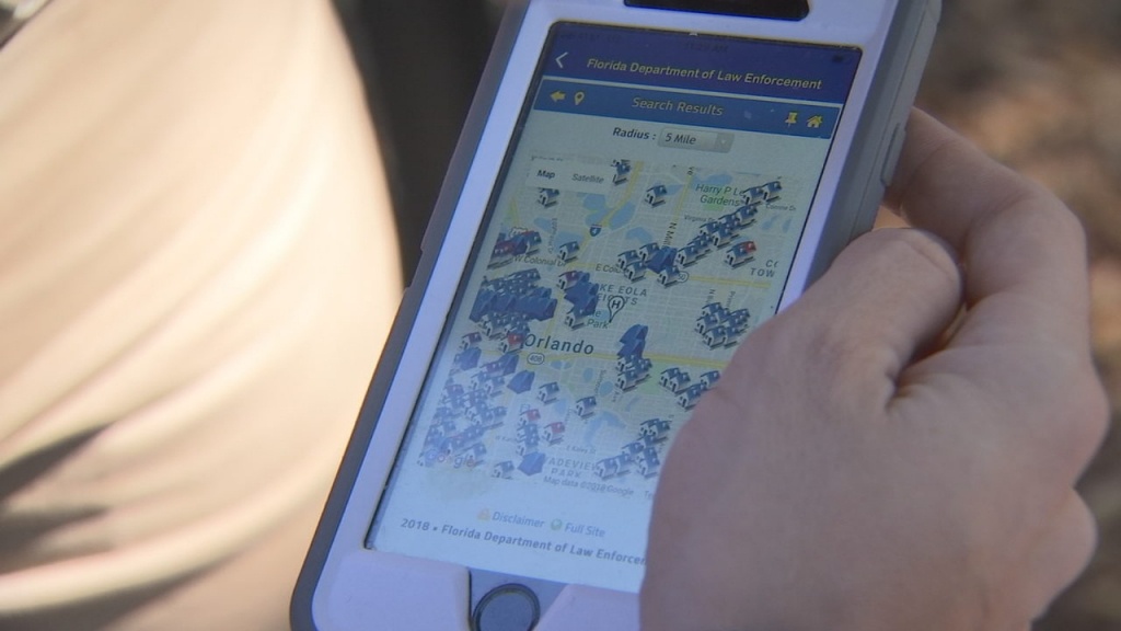 Florida: New App Helps Trick-Or-Treaters Avoid Sexual Predators | Wftv - Sexual Predator Map Florida
