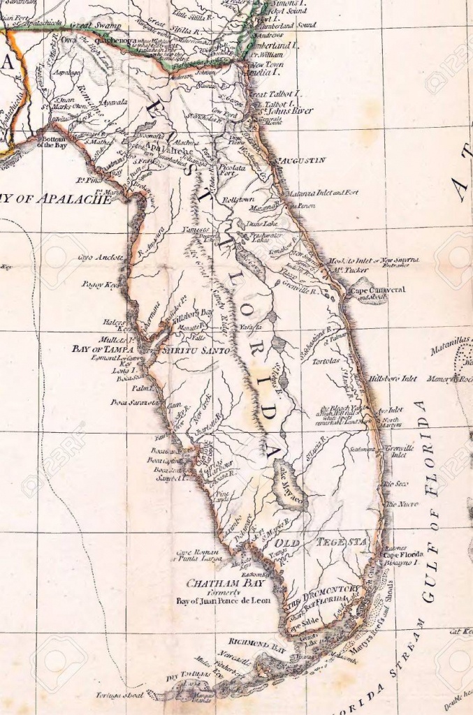 Florida Old Map Stock Photo, Picture And Royalty Free Image. Image - Florida Old Map