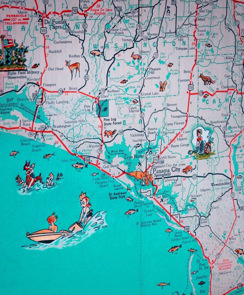 Florida Panhandle Beaches Map Map Of Florida Panhandle Beaches 850x1024 