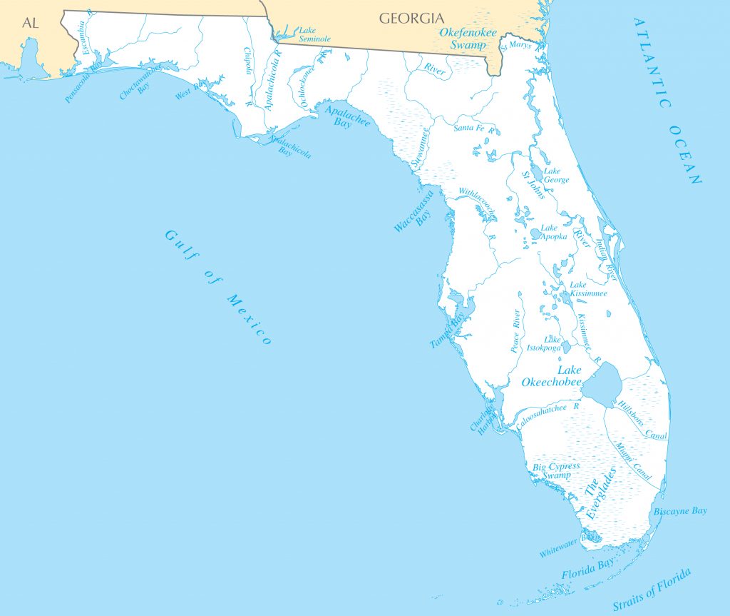 Rivers Of Florida Map