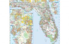 Florida State Wall Map - The Map Shop - Florida Wall Map