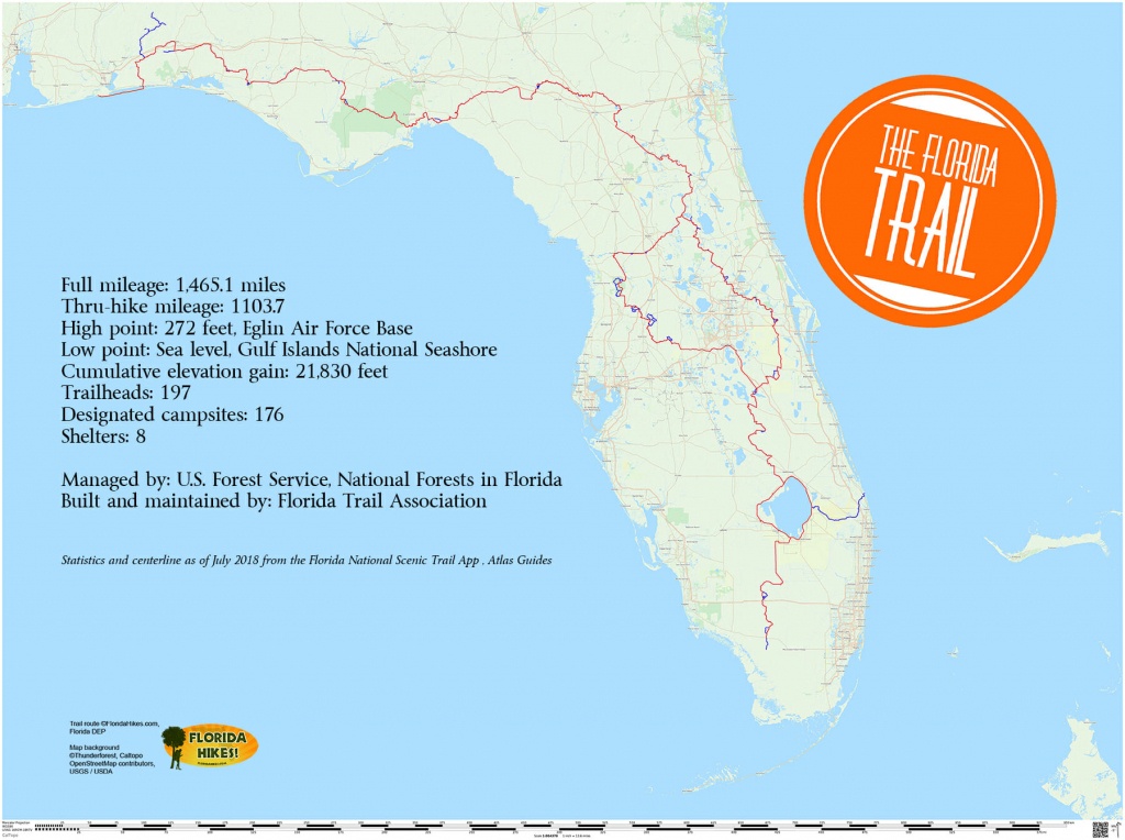 Florida Trail | Florida Hikes! - National Parks In Florida Map