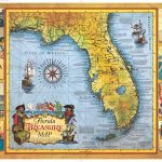 Florida Treasure Map | Historic Print & Map Company   Historic Florida Maps