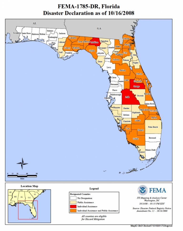 Florida Tropical Storm Fay (Dr-1785) | Fema.gov - Fema Flood Maps ...