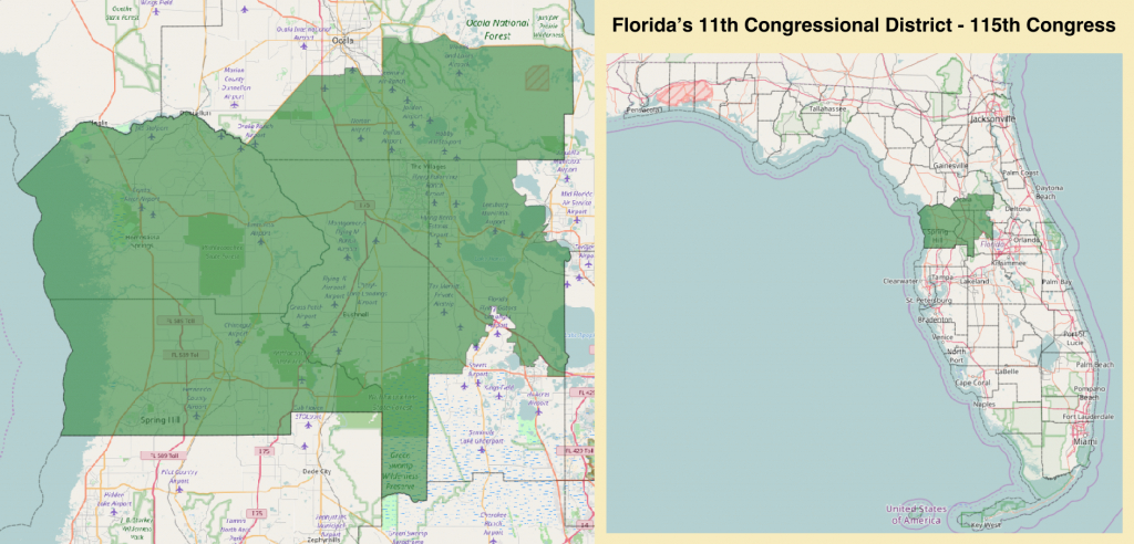 Florida&amp;#039;s 11Th Congressional District - Wikipedia - Lecanto Florida Map