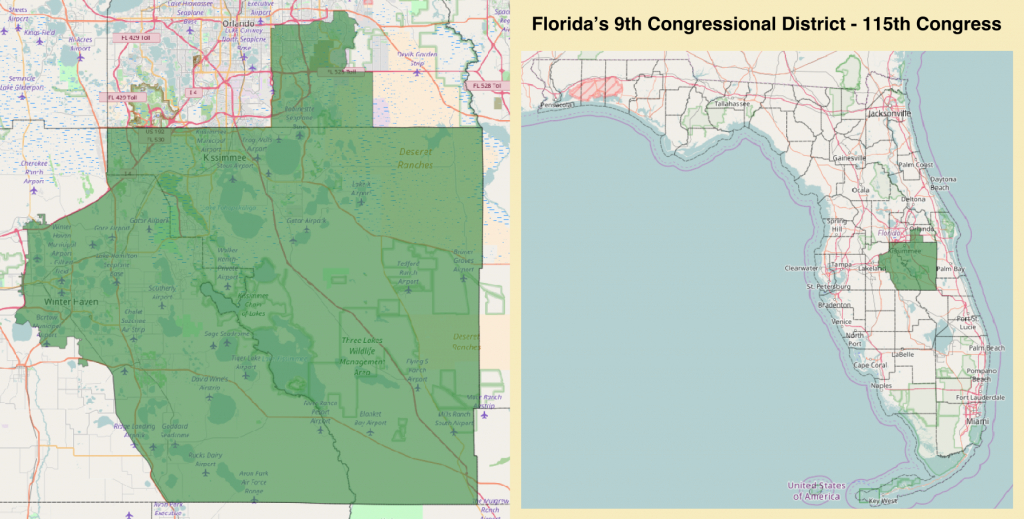 Florida&amp;#039;s 9Th Congressional District - Wikipedia - Yeehaw Junction Florida Map