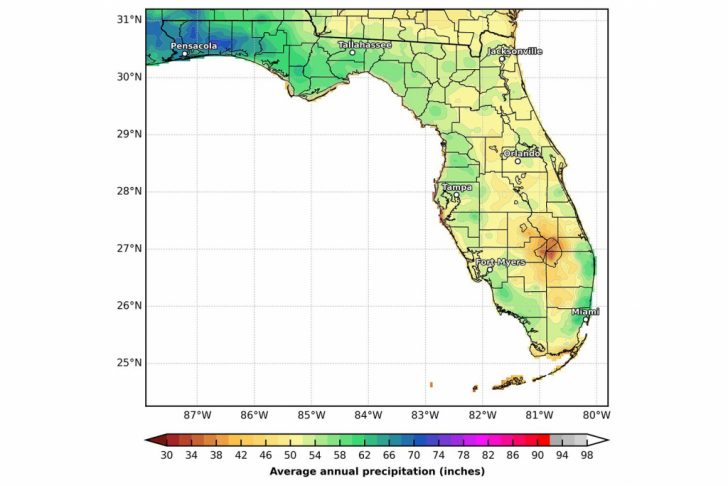 Florida Temp Map