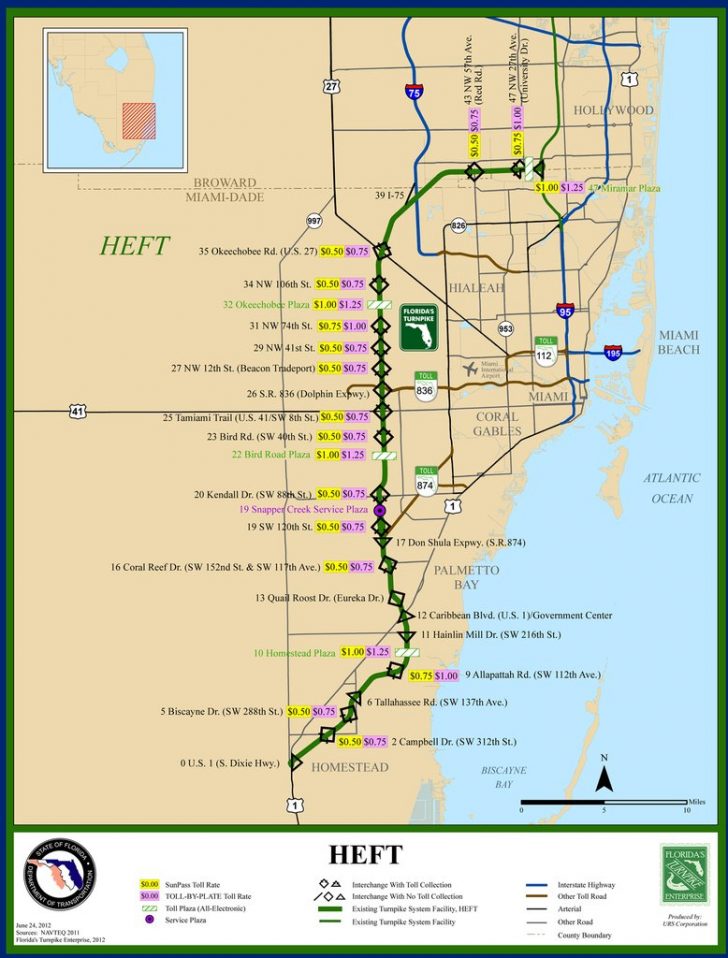 Florida's Turnpike - Maplets - Yeehaw Junction Florida Map | Printable Maps