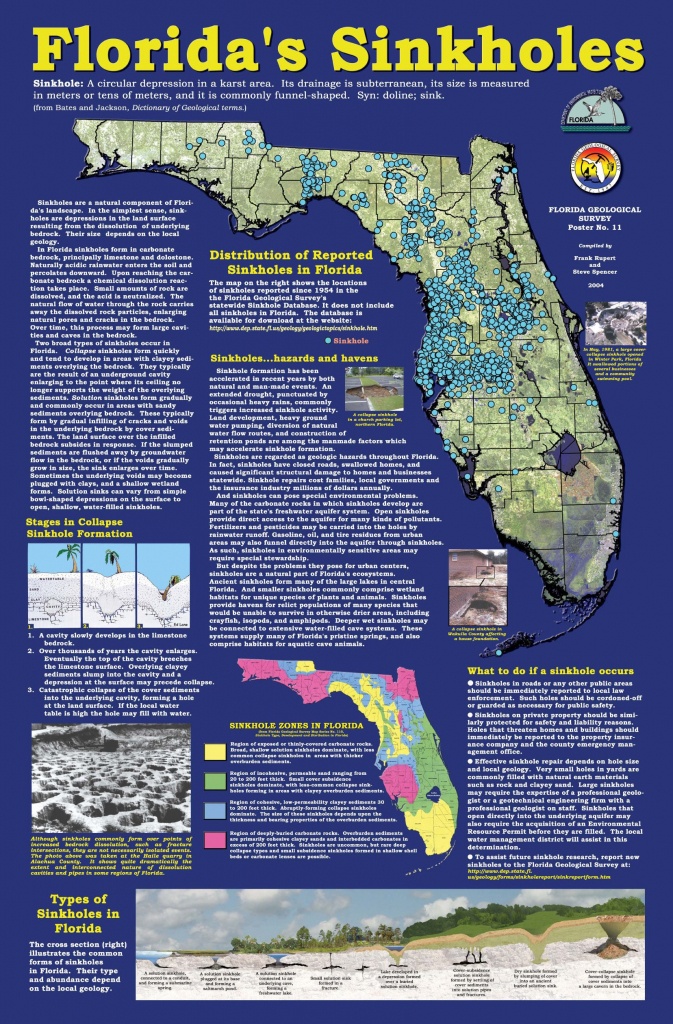 Florida+Sinkhole+Map | Florida Sinkhole Map | Florida | Ocala - Florida Geological Survey Sinkhole Map