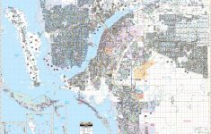 Fort Myers &amp; Lee Co, Fl Wall Map – Kappa Map Group - Map Of Fort Myers Florida Area