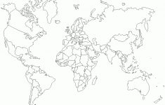Free Atlas, Outline Maps, Globes And Maps Of The World - Free Printable World Map Outline