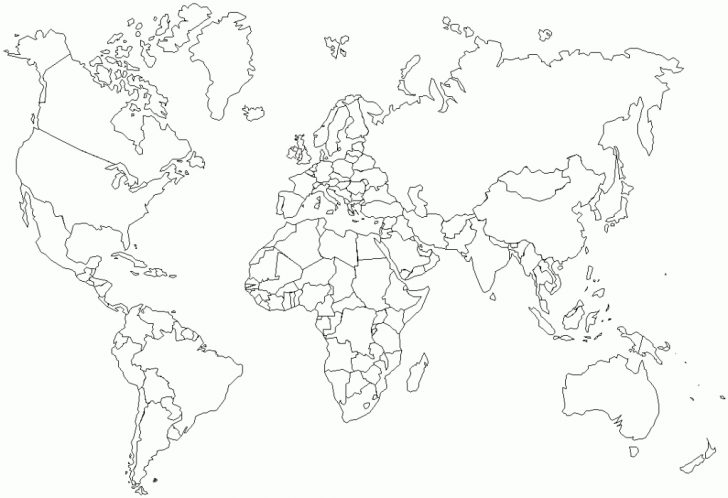 Hemisphere Maps Printable