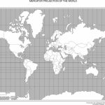 Free Atlas, Outline Maps, Globes And Maps Of The World   World Map Mercator Projection Printable