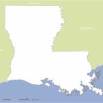 Free Blank Map Of Louisiana Us State   Texas Louisiana Border Map