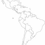 Free Blank Map Of North And South America Latin Printable In For 6   Free Printable Map Of South America