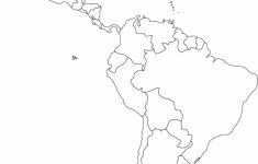 Free Blank Map Of North And South America Latin Printable In For 6 - Free Printable Map Of South America