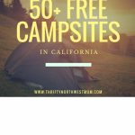 Free Camping In California   Sites You Can Stay At For Free   Free Camping California Map