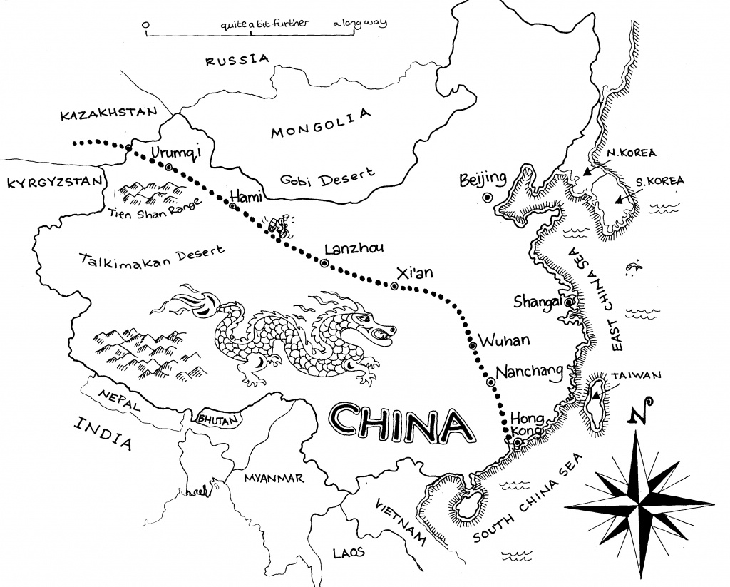 Free China Outline, Download Free Clip Art, Free Clip Art On Clipart - Free Printable Map Of China