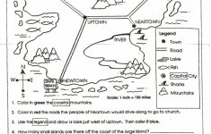 Free Elementary Worksheets On Reading Maps | Printableshelter | Kids