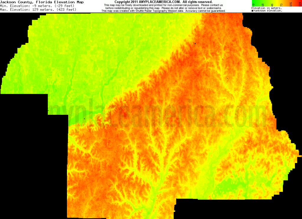 Free Jackson County, Florida Topo Maps &amp;amp; Elevations - Florida Topographic Map Pdf
