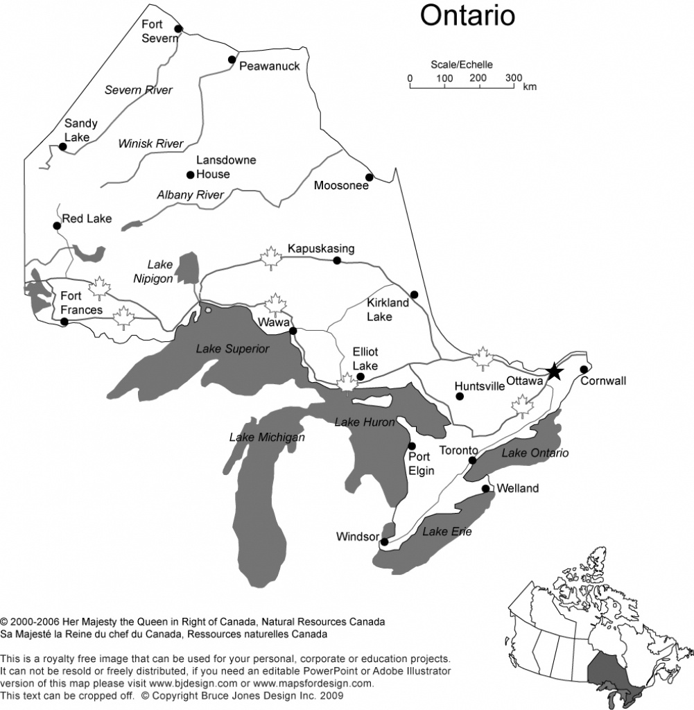 Free Map Of Ontario Canada | Download Them And Print - Free Printable Map Of Ontario