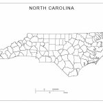 Free North Carolina Map | North Carolina Blank Map | North Carolina   Printable Nc County Map