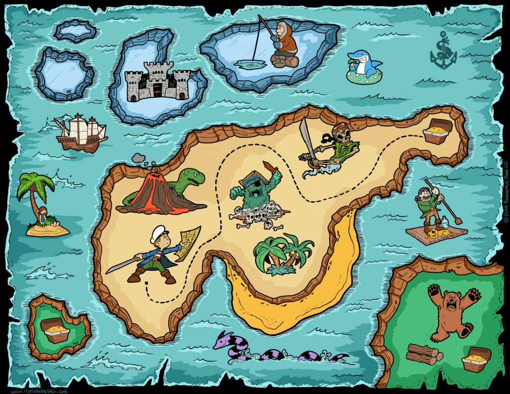 Free Pirate Treasure Maps For A Pirate Birthday Party Treasure Hunt - Printable Pirate Map