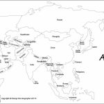 Free Printable Black And White World Map With Countries Best Of   Asia Political Map Printable