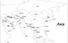Free Printable Black And White World Map With Countries Best Of - Printable Map Of Asia