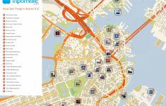 Free Printable Map Of Boston, Ma Attractions. | Free Tourist Maps - Freedom Trail Map Printable