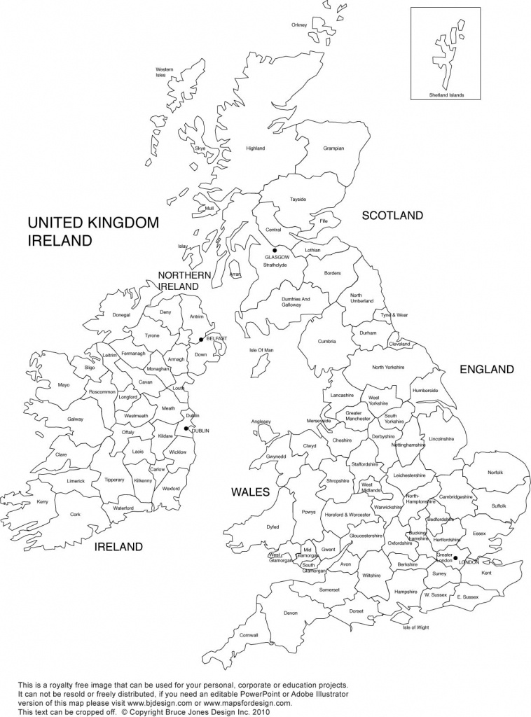 Free Printable Map Of Ireland | Royalty Free Printable, Blank - Printable Map Of England